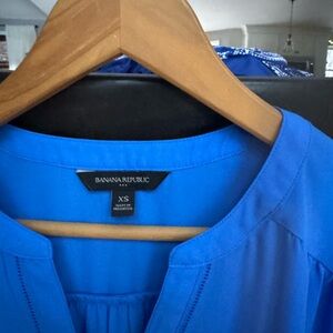 Banana Republic Factory Vibrant Blue Blouse